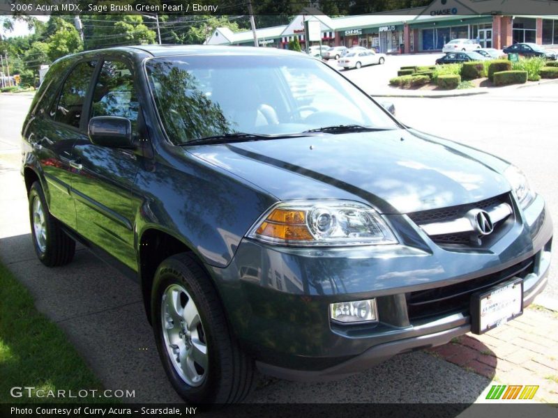 Sage Brush Green Pearl / Ebony 2006 Acura MDX