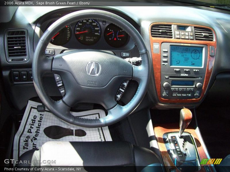 Sage Brush Green Pearl / Ebony 2006 Acura MDX