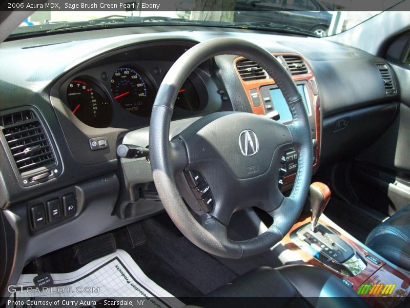 Sage Brush Green Pearl / Ebony 2006 Acura MDX