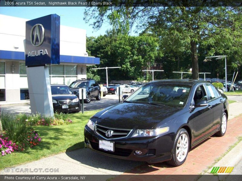 Nighthawk Black Pearl / Ebony Black 2006 Acura TSX Sedan