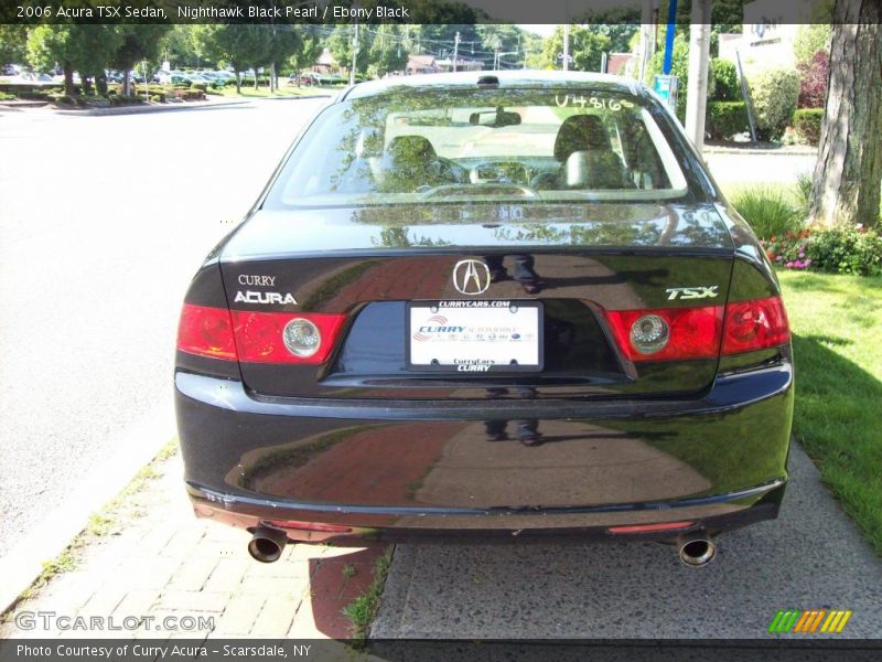 Nighthawk Black Pearl / Ebony Black 2006 Acura TSX Sedan