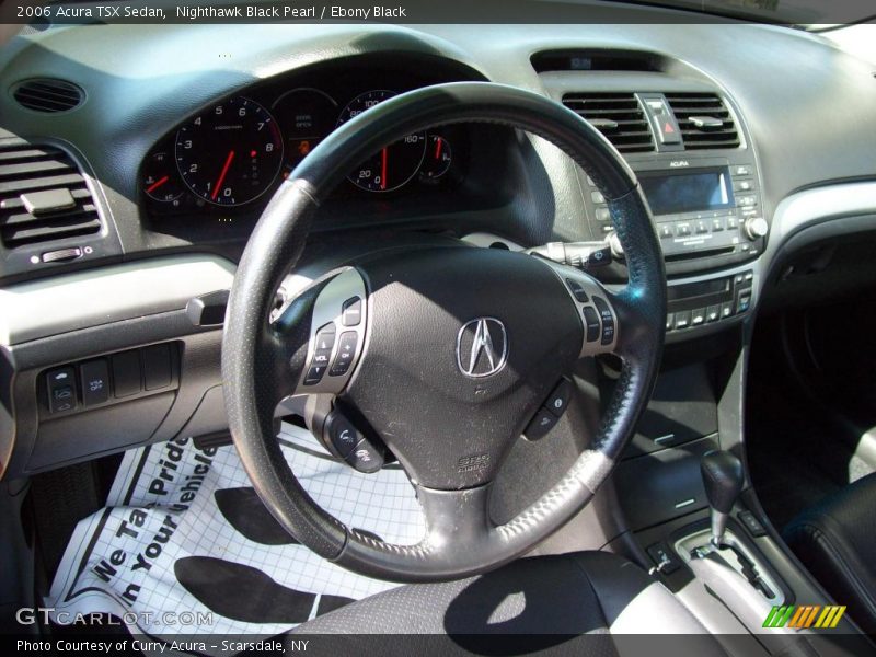Nighthawk Black Pearl / Ebony Black 2006 Acura TSX Sedan