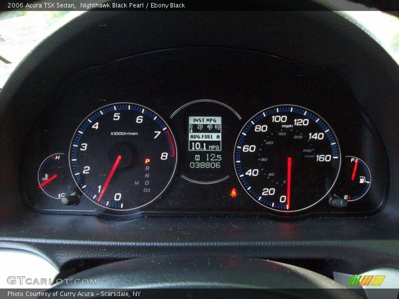 Nighthawk Black Pearl / Ebony Black 2006 Acura TSX Sedan