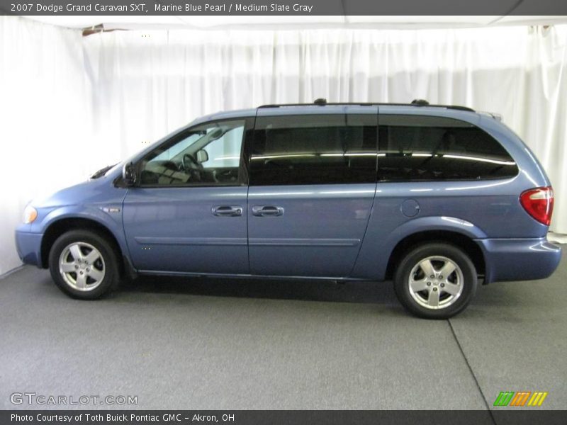 Marine Blue Pearl / Medium Slate Gray 2007 Dodge Grand Caravan SXT