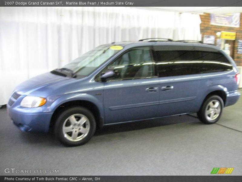 Marine Blue Pearl / Medium Slate Gray 2007 Dodge Grand Caravan SXT
