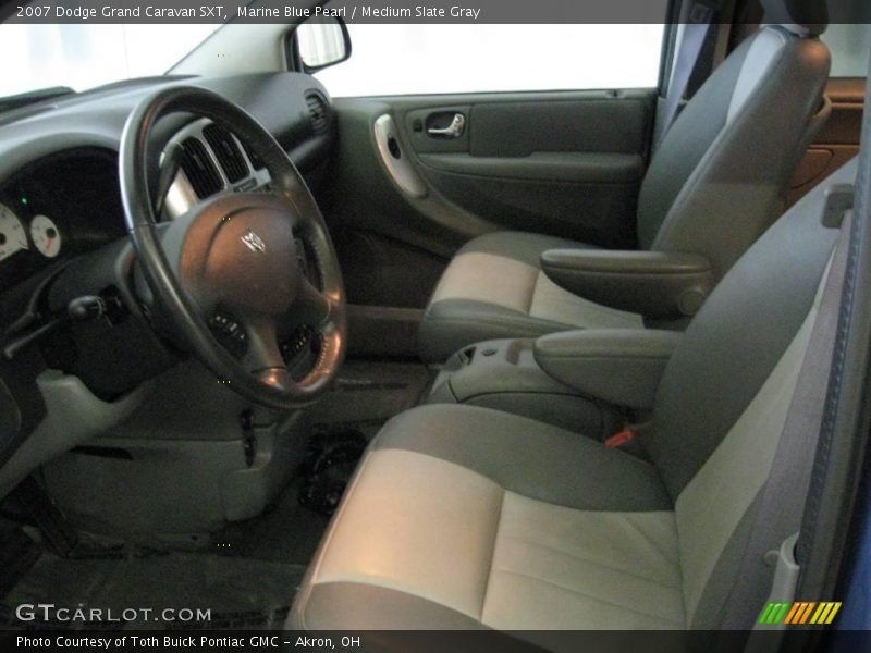 Marine Blue Pearl / Medium Slate Gray 2007 Dodge Grand Caravan SXT