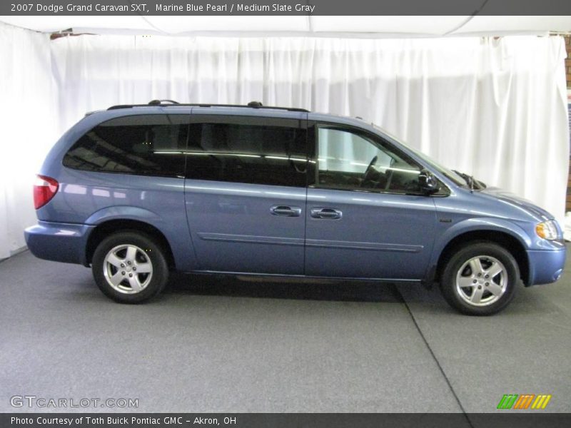 Marine Blue Pearl / Medium Slate Gray 2007 Dodge Grand Caravan SXT