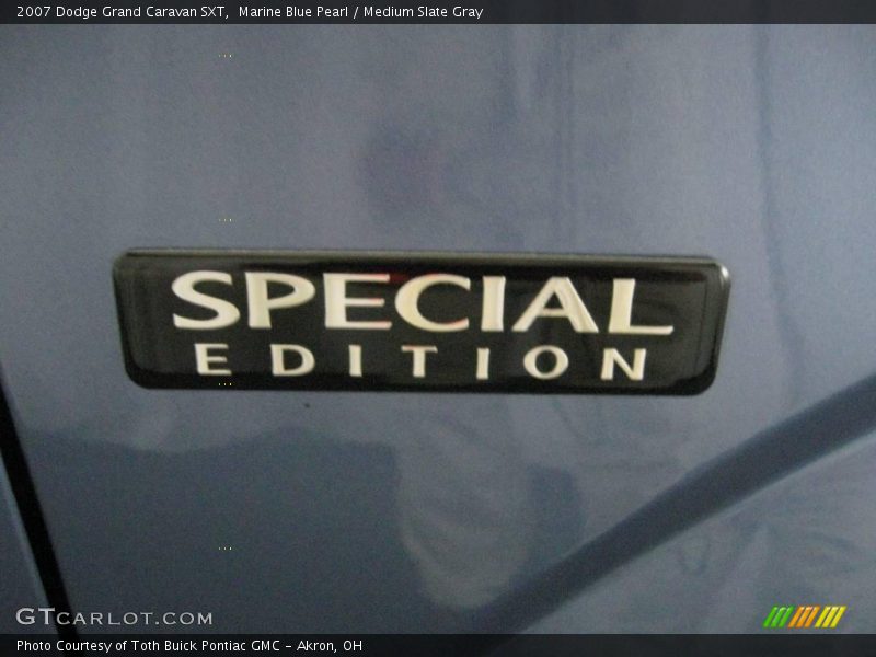 Marine Blue Pearl / Medium Slate Gray 2007 Dodge Grand Caravan SXT