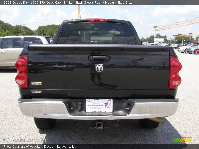 Brilliant Black Crystal Pearl / Medium Slate Gray 2008 Dodge Ram 1500 TRX Quad Cab