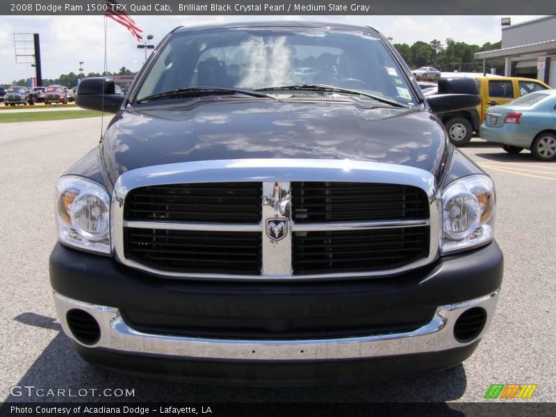 Brilliant Black Crystal Pearl / Medium Slate Gray 2008 Dodge Ram 1500 TRX Quad Cab