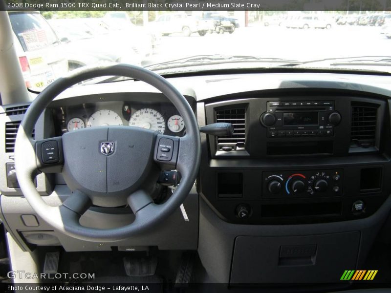 Brilliant Black Crystal Pearl / Medium Slate Gray 2008 Dodge Ram 1500 TRX Quad Cab