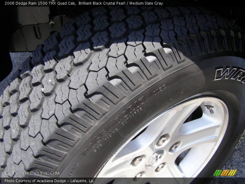 Brilliant Black Crystal Pearl / Medium Slate Gray 2008 Dodge Ram 1500 TRX Quad Cab