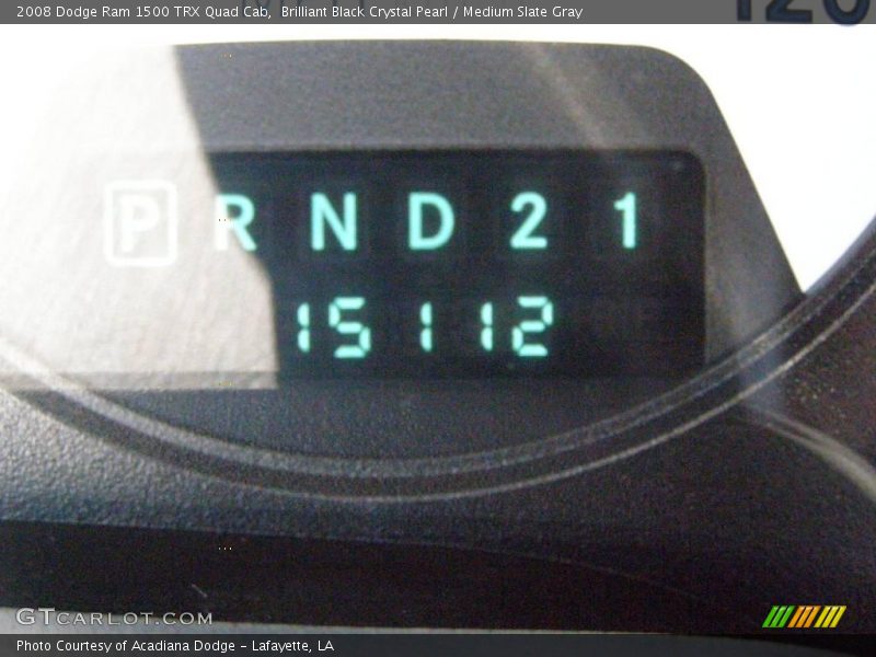 Brilliant Black Crystal Pearl / Medium Slate Gray 2008 Dodge Ram 1500 TRX Quad Cab