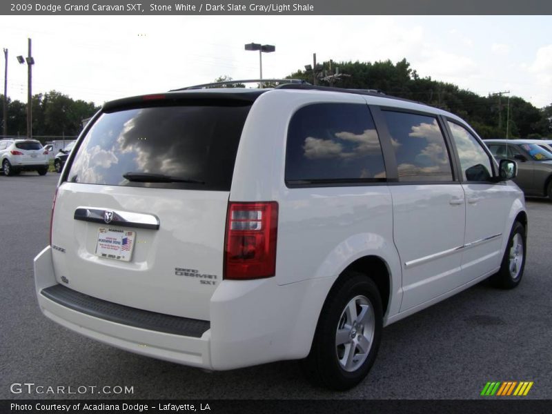Stone White / Dark Slate Gray/Light Shale 2009 Dodge Grand Caravan SXT