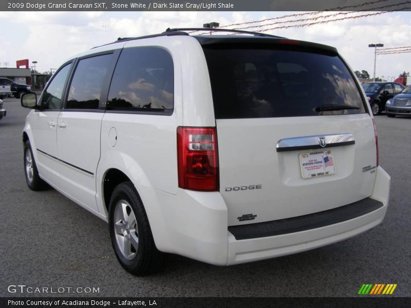 Stone White / Dark Slate Gray/Light Shale 2009 Dodge Grand Caravan SXT