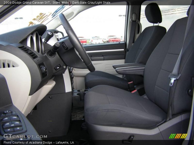 Stone White / Dark Slate Gray/Light Shale 2009 Dodge Grand Caravan SXT