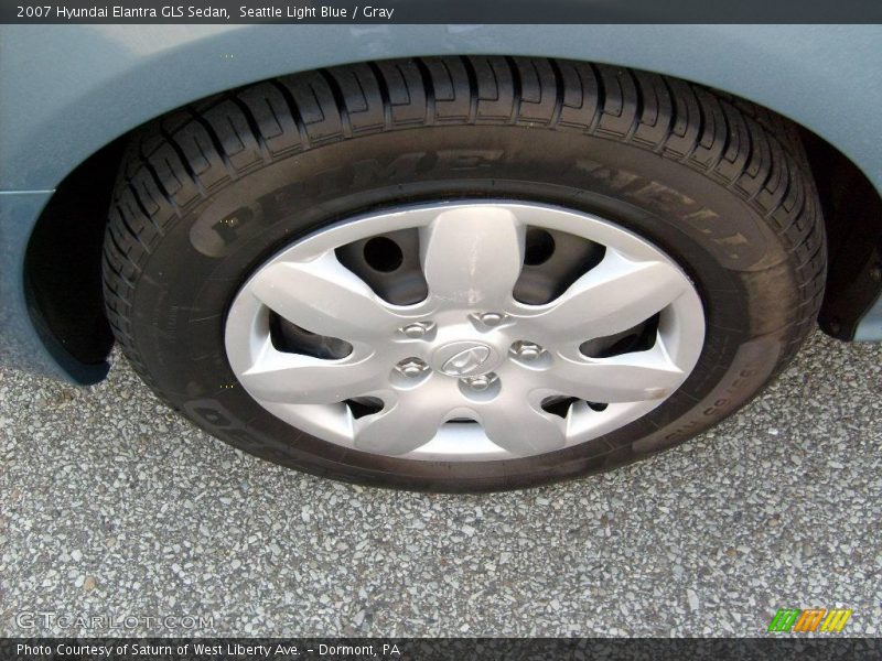 Seattle Light Blue / Gray 2007 Hyundai Elantra GLS Sedan