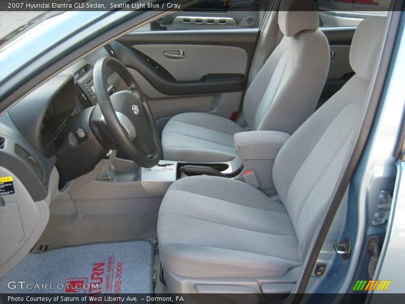 Seattle Light Blue / Gray 2007 Hyundai Elantra GLS Sedan