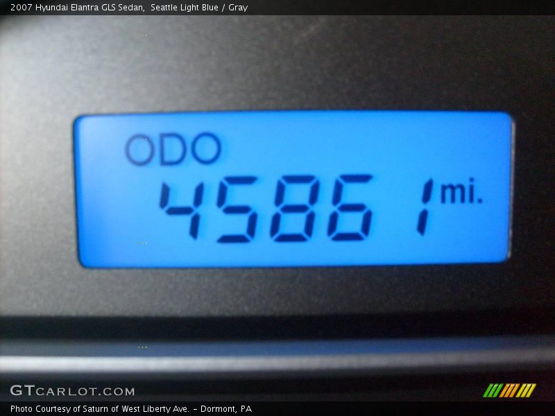 Seattle Light Blue / Gray 2007 Hyundai Elantra GLS Sedan