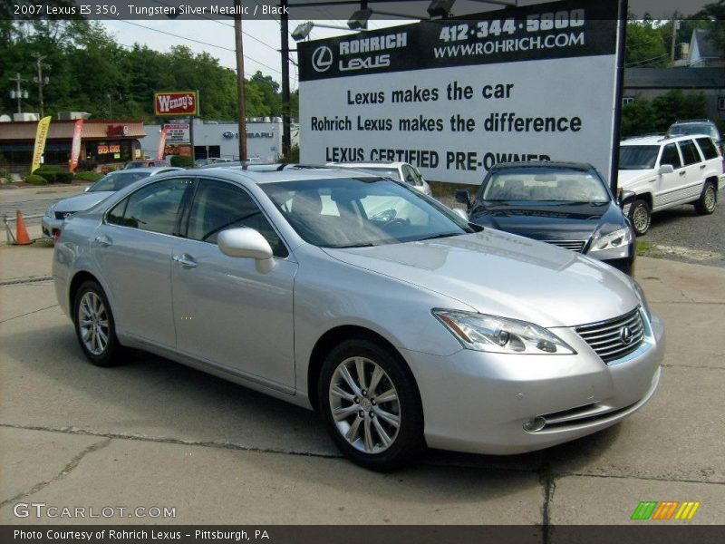 Tungsten Silver Metallic / Black 2007 Lexus ES 350