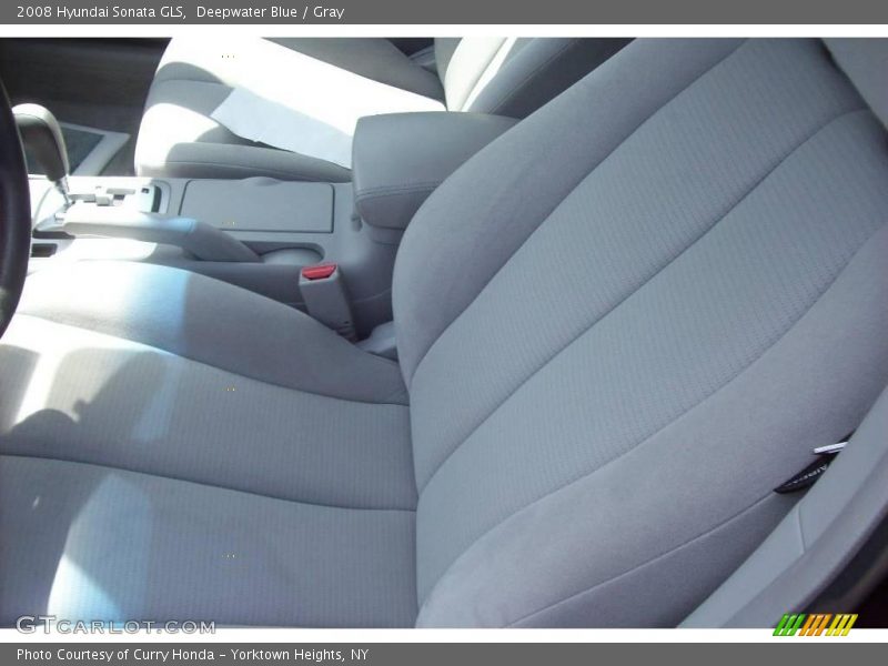 Deepwater Blue / Gray 2008 Hyundai Sonata GLS
