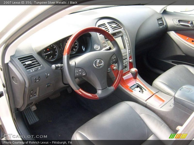 Tungsten Silver Metallic / Black 2007 Lexus ES 350