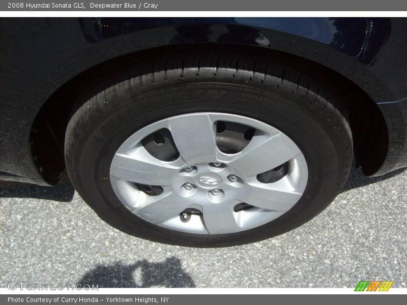 Deepwater Blue / Gray 2008 Hyundai Sonata GLS