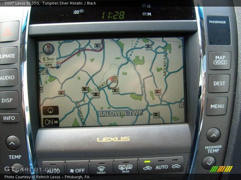 Tungsten Silver Metallic / Black 2007 Lexus ES 350