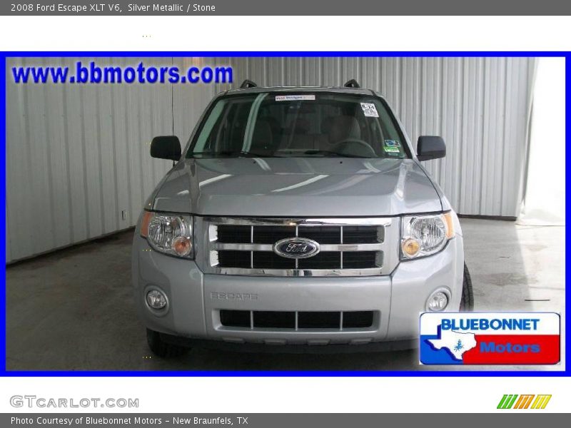 Silver Metallic / Stone 2008 Ford Escape XLT V6