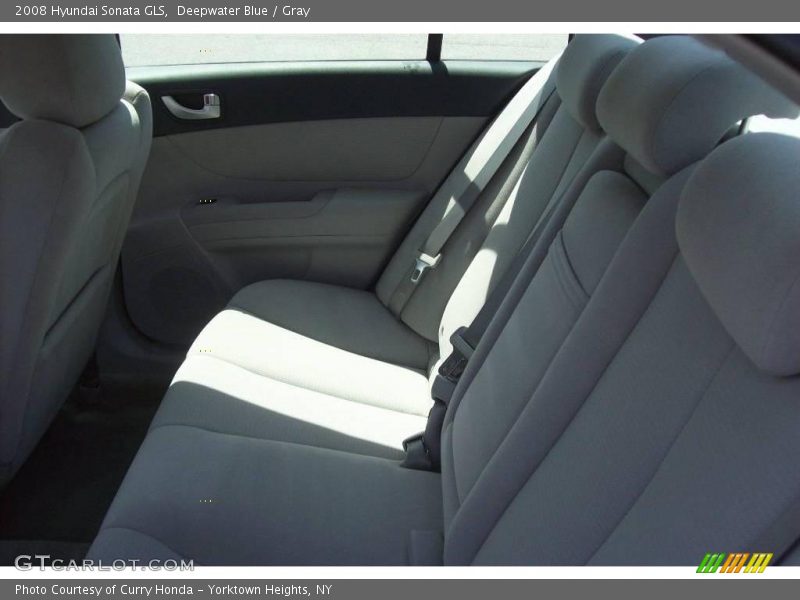Deepwater Blue / Gray 2008 Hyundai Sonata GLS