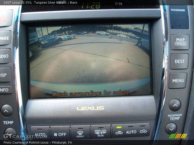 Tungsten Silver Metallic / Black 2007 Lexus ES 350