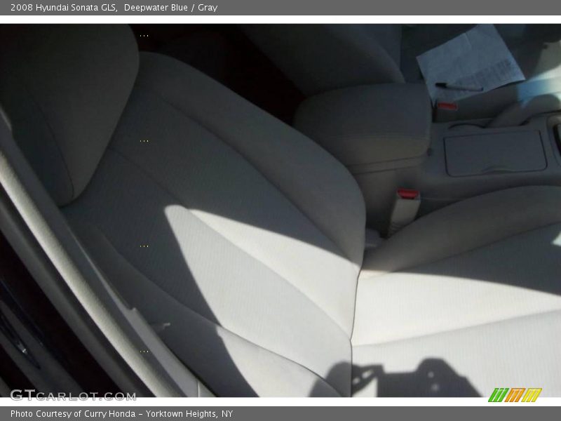 Deepwater Blue / Gray 2008 Hyundai Sonata GLS