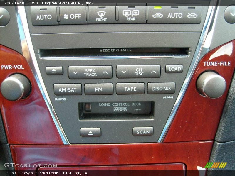 Tungsten Silver Metallic / Black 2007 Lexus ES 350