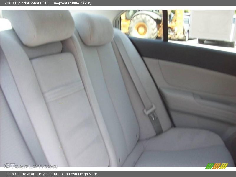 Deepwater Blue / Gray 2008 Hyundai Sonata GLS