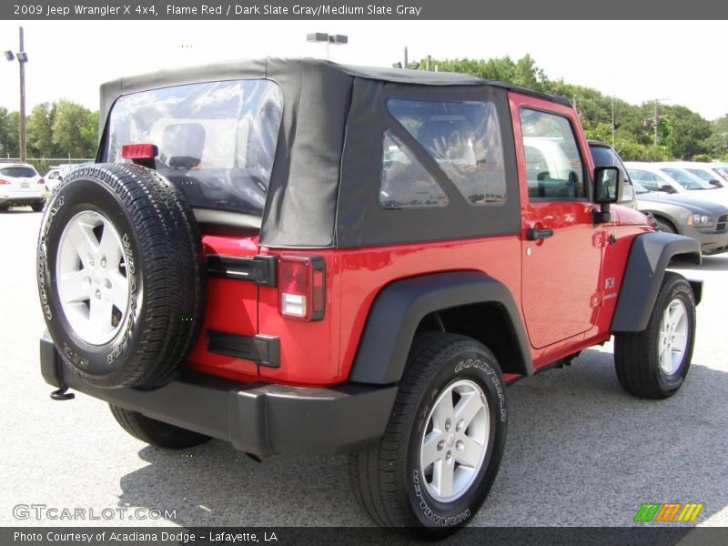 Flame Red / Dark Slate Gray/Medium Slate Gray 2009 Jeep Wrangler X 4x4