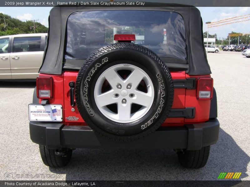 Flame Red / Dark Slate Gray/Medium Slate Gray 2009 Jeep Wrangler X 4x4