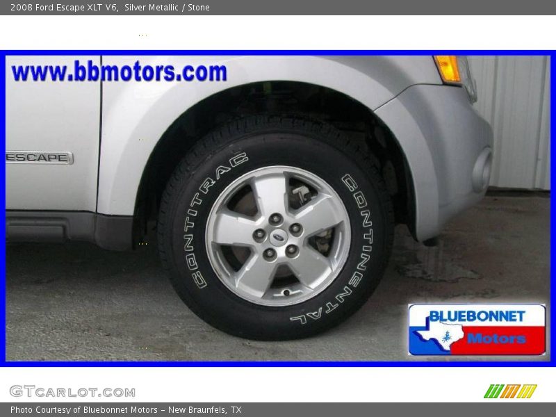Silver Metallic / Stone 2008 Ford Escape XLT V6