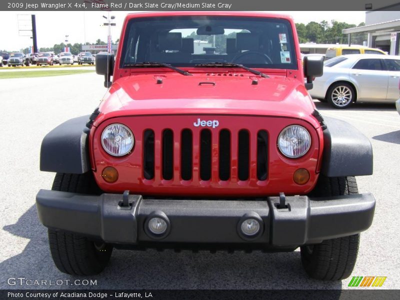 Flame Red / Dark Slate Gray/Medium Slate Gray 2009 Jeep Wrangler X 4x4