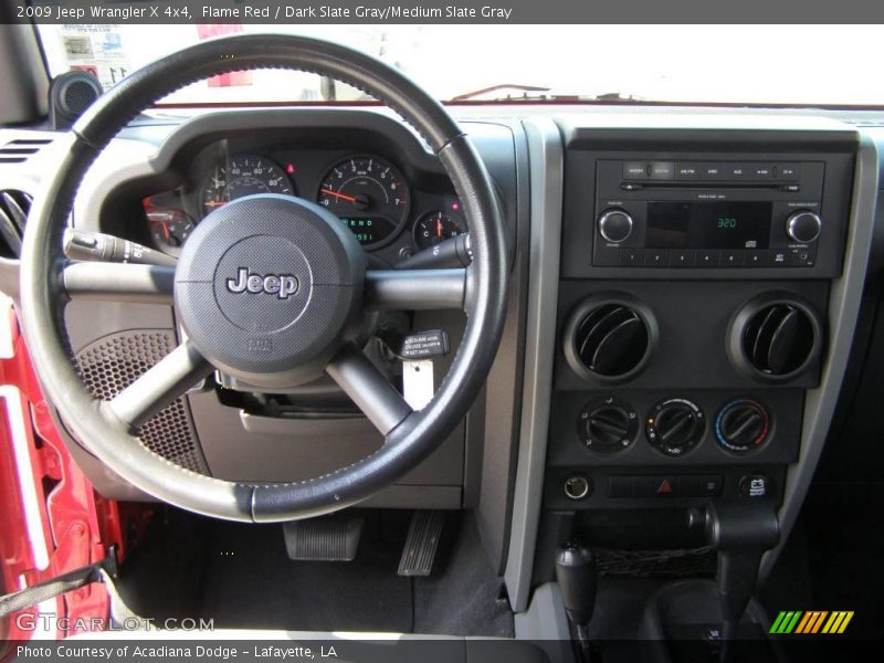 Flame Red / Dark Slate Gray/Medium Slate Gray 2009 Jeep Wrangler X 4x4