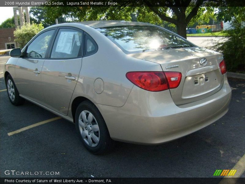 Laguna Sand Metallic / Beige 2008 Hyundai Elantra GLS Sedan