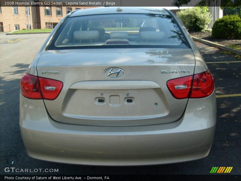 Laguna Sand Metallic / Beige 2008 Hyundai Elantra GLS Sedan