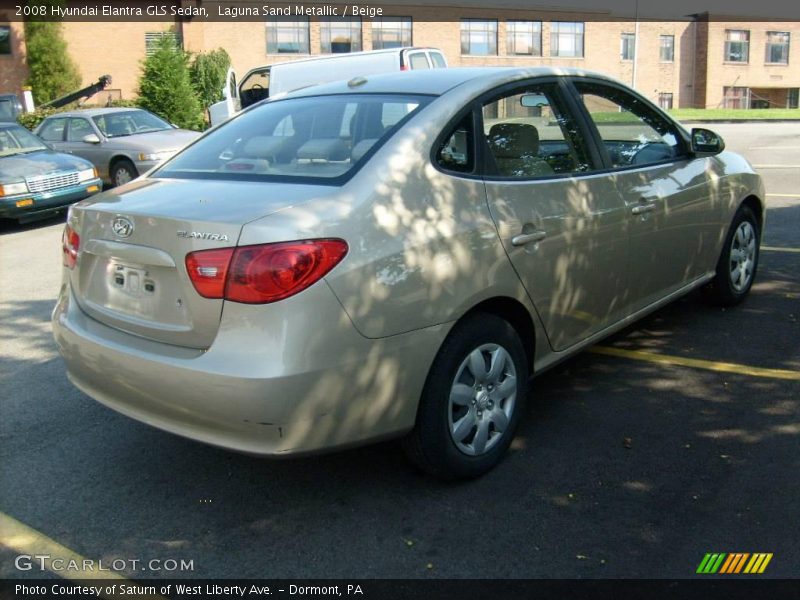 Laguna Sand Metallic / Beige 2008 Hyundai Elantra GLS Sedan