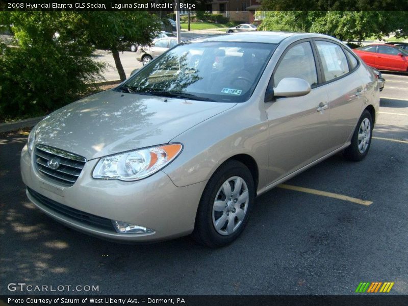 Laguna Sand Metallic / Beige 2008 Hyundai Elantra GLS Sedan