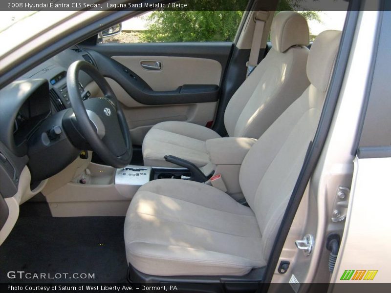 Laguna Sand Metallic / Beige 2008 Hyundai Elantra GLS Sedan