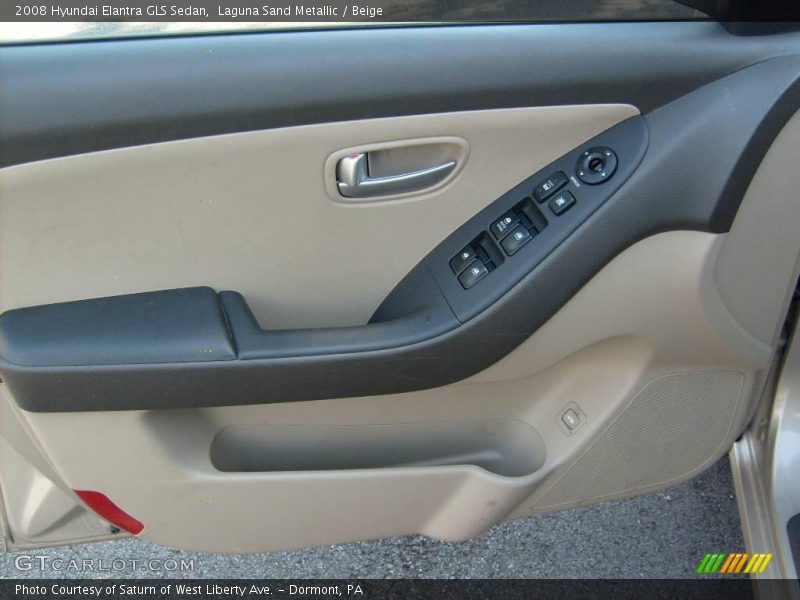 Laguna Sand Metallic / Beige 2008 Hyundai Elantra GLS Sedan
