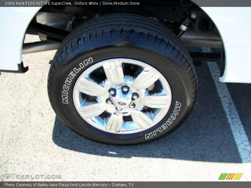Oxford White / Stone/Medium Stone 2009 Ford F150 XLT SFE SuperCrew