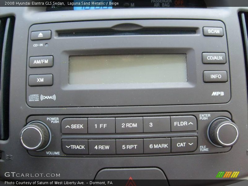 Laguna Sand Metallic / Beige 2008 Hyundai Elantra GLS Sedan