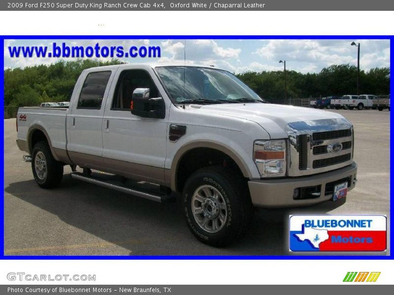 Oxford White / Chaparral Leather 2009 Ford F250 Super Duty King Ranch Crew Cab 4x4