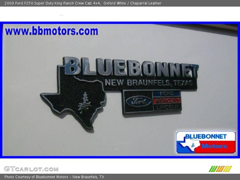 Oxford White / Chaparral Leather 2009 Ford F250 Super Duty King Ranch Crew Cab 4x4