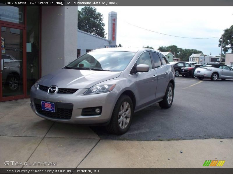 Liquid Platinum Metallic / Black 2007 Mazda CX-7 Grand Touring